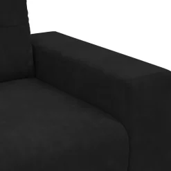 Massbinet Sessel Schwarz 60 cm Samt Stoffsofa Polstersofa Doppelsofa Sitzmöbel