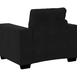 Massbinet Sessel Schwarz 60 cm Samt Stoffsofa Polstersofa Doppelsofa Sitzmöbel