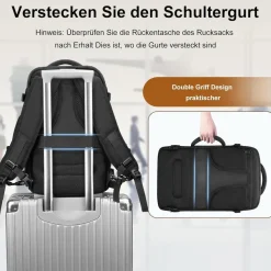 MATEIN Ryanair Handgepäck Rucksack 40x20x25 cm, 20L Flugzeug Handgepäck