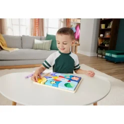 Mattel Fisher-Price Weltraum Holz-Puzzle Kinderpuzzle HXY42