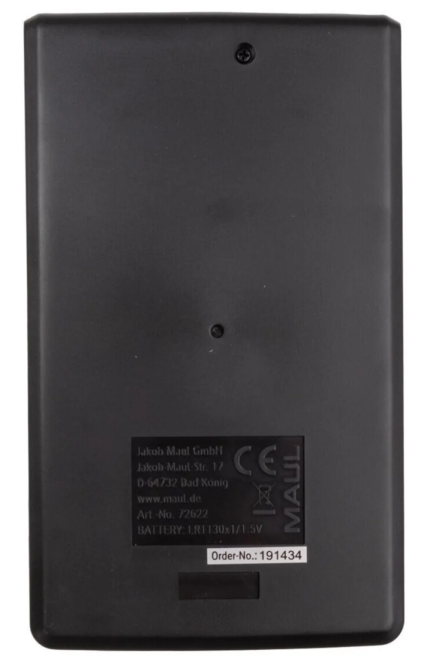 MAUL Taschenrechner M 112 / Silber / 12 Stellen / Batterie- und Solarbetrieben