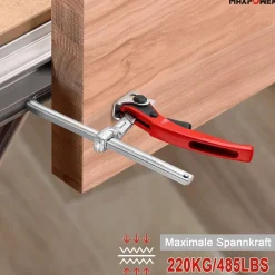 Maxpower Hebelzwinge für Führungsschienen, 160mm Kapazität, 60mm Kehlentiefe