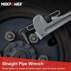 Maxpower Rohrzange 450mm (18 Zoll) Aluminium, Öffnungskapazität 63 mm (2.5 Zoll)