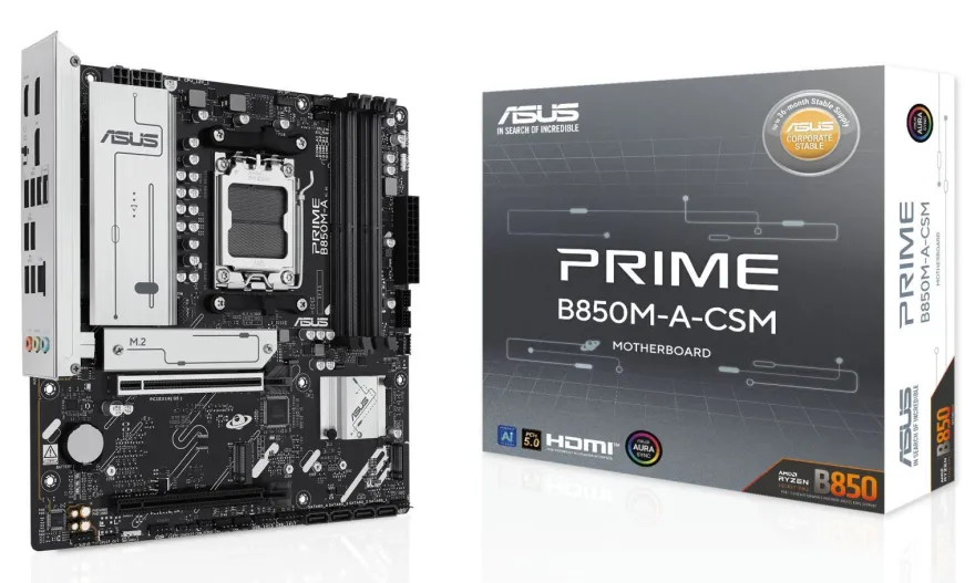 MB ASUS PRIME B850M-A-CSM (AMD, M5, DR5, ATX)