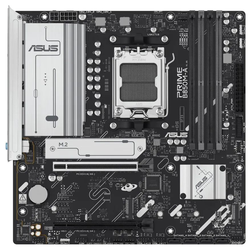 MB ASUS PRIME B850M-A-CSM (AMD, M5, DR5, ATX)