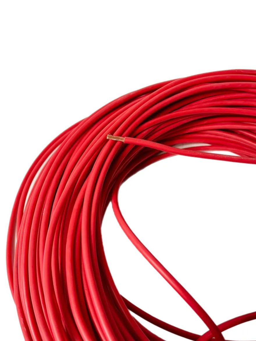 4m Batteriekabel Aderleitung 10 mm² H07V-K Stromkabel Kabel PVC rot