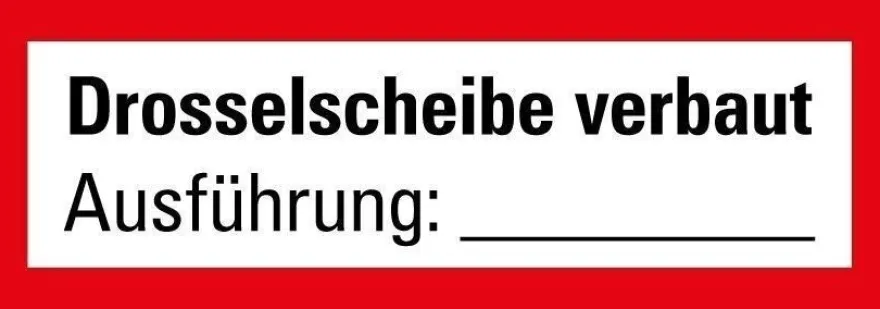 MBS-FIRE Drosselscheibe 20 mm Wandhydrant inkl. 2