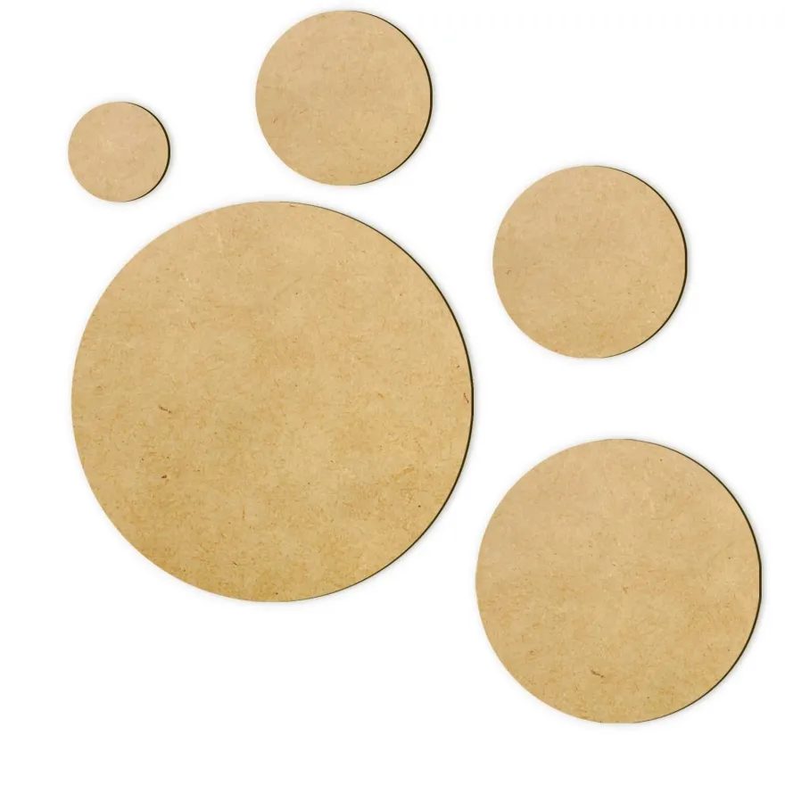 MDF Holzscheibe Scheibe Rund 3mm Basteln DIY Deko