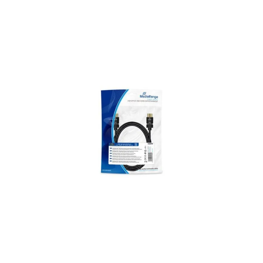 MediaRange HDMI High Speed Ethernet Anschlussk. 18Gibt/s 2m