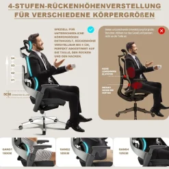 Melokea ReliefBack Master Bürostuhl: Ergonomisch mit 200 kg