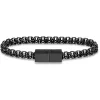 Men´s black steel bracelet