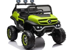Mercedes UNIMOG S 4x45W Kinderauto Kinderelektroauto Kinderfahrzeug 12V7AH Grün