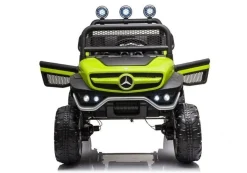 Mercedes UNIMOG S 4x45W Kinderauto Kinderelektroauto Kinderfahrzeug 12V7AH Grün