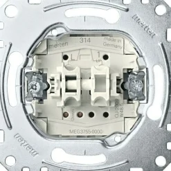 MERTEN System M, M-Smart 1-M Steckdose Rahmen Schalter Wippe polarweiß glänzend