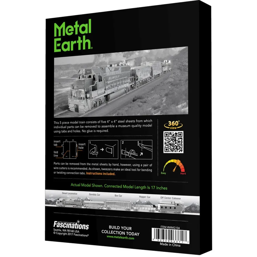 Metal Earth: Freight Train Box Version