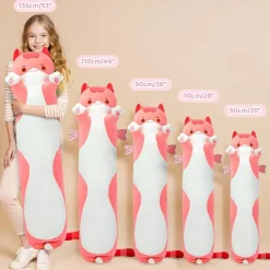 Mewaii Kuscheltier Katze 90CM - Langes Plüschtier Kissen, ideal als Geschenk