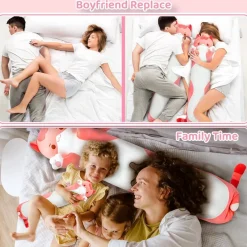 Mewaii Kuscheltier Katze 90CM - Langes Plüschtier Kissen, ideal als Geschenk