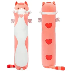 Mewaii Kuscheltier Katze 90CM - Langes Plüschtier Kissen, ideal als Geschenk