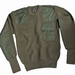 MFH BW Pullover langarm mit Brusttasche oliv 48 50 52 54 56 58 60 62 64