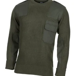 MFH BW Pullover langarm mit Brusttasche oliv 48 50 52 54 56 58 60 62 64
