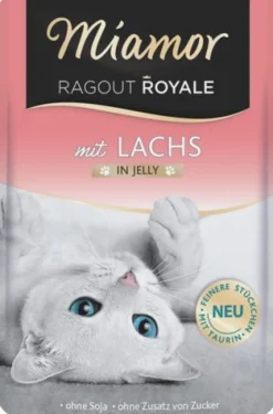 Miamor Ragout Royale in Jelly Lachs | Frischebeutel | 22 x 100g