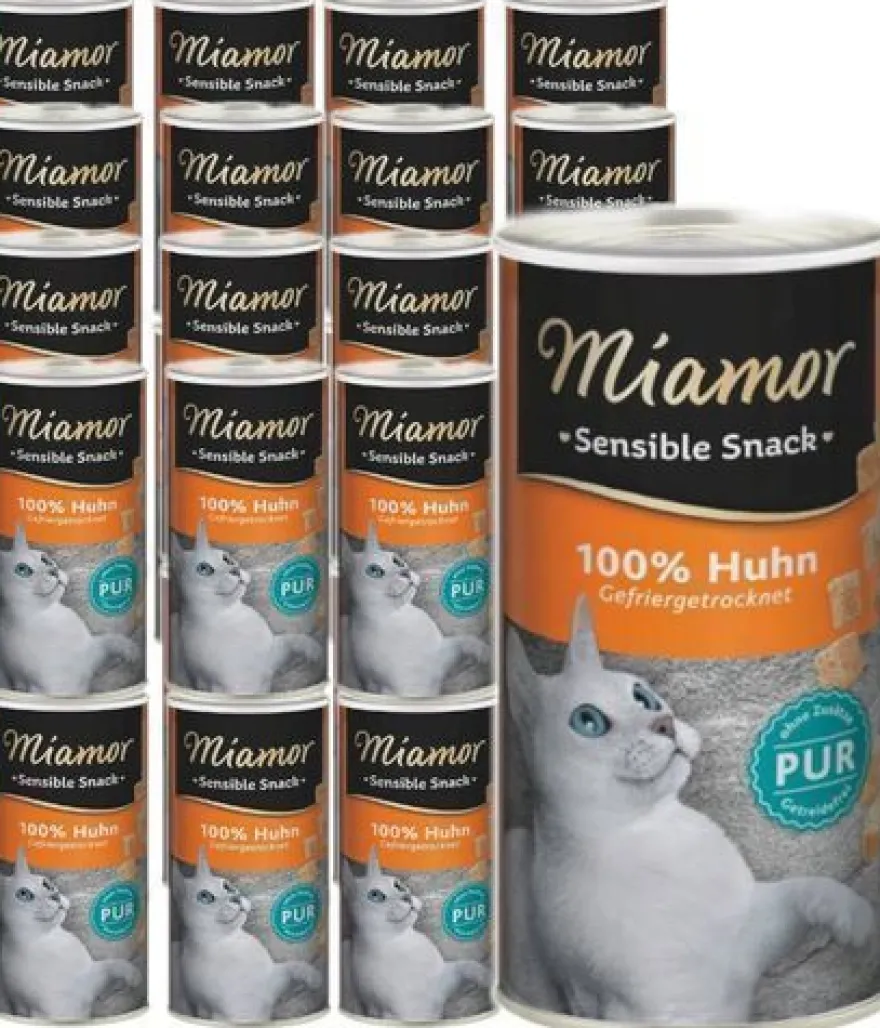 MIAMOR Sensible SNACK Katzenfutter-Delikatesse Gefriergetrocknetes Hühnchen 30 x 30 g