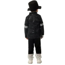 Michael Jackson Billie Jean 80er Hip Hop Kostum Kinder Jungen Cosplay Outfit Set
