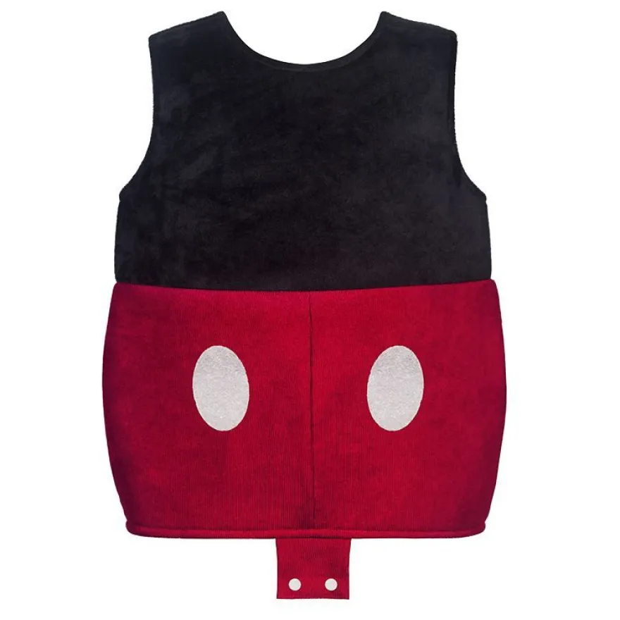 Mickey Mouse Cosplay Jumpsuit mit Haube Kinder Halloween Party Showanzug Cos Bodysuit