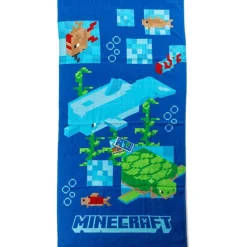 Minecraft Aquatic Badetuch, Strandtuch 70x140cm