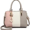 Miss Lulu Henkeltasche Multicolor Damen Citytasche Grau