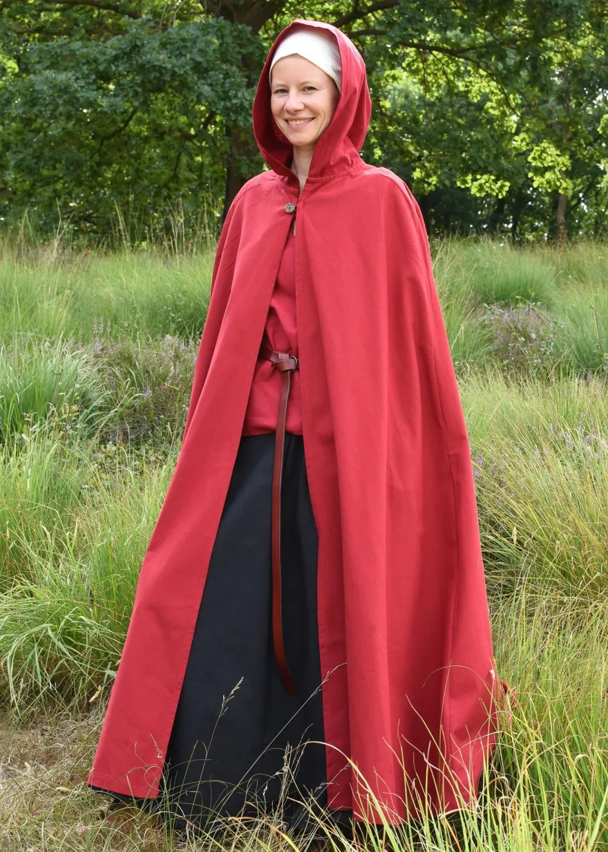 Mittelalter-Umhang Burkhard, Unisex, olivgrün