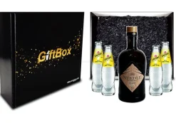 Mixcompany Geschenkset - Needle Blackforest Dry Gin 0,5L (40% Vol) + 4 x Schwep