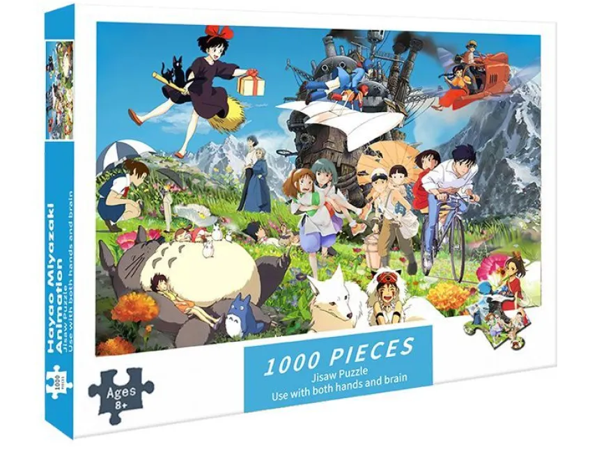 Miyazaki Hayao Animation Puzzle 1000 Teile Sophie Kiki Howl San Totoro Jigsaw