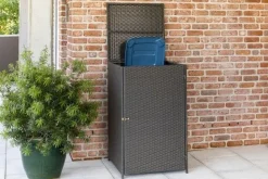 Mülltonnenabdeckung 80-120 Liter, grau