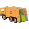Müllwagen, Müllauto Mülllaster aus Holz, goki 55848