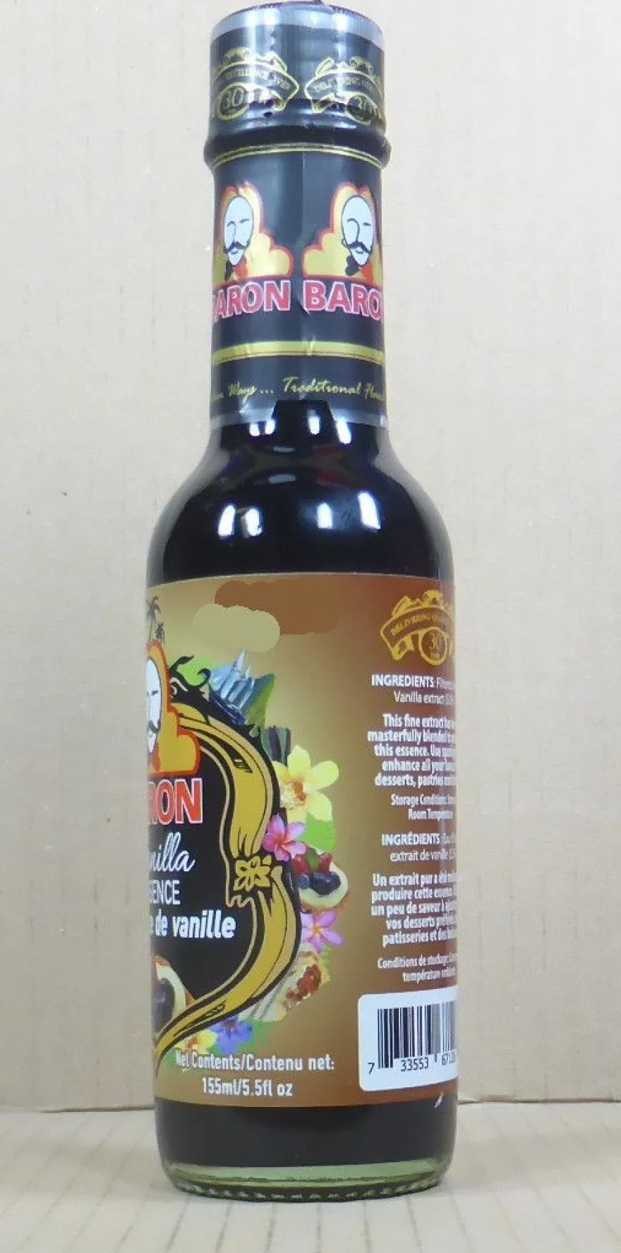 155ml Vanilla Essence / Vanille Essenz , on Baron aus St. Lucia