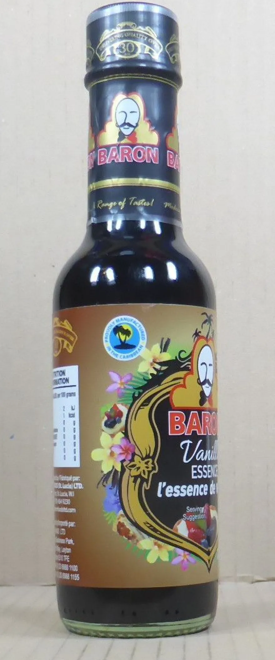 155ml Vanilla Essence / Vanille Essenz , on Baron aus St. Lucia