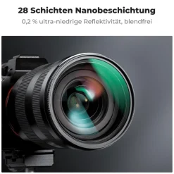 82mm Black-Mist 1/4 & 1/8 Filter Set Diffusion Effektfilter für Filmlook