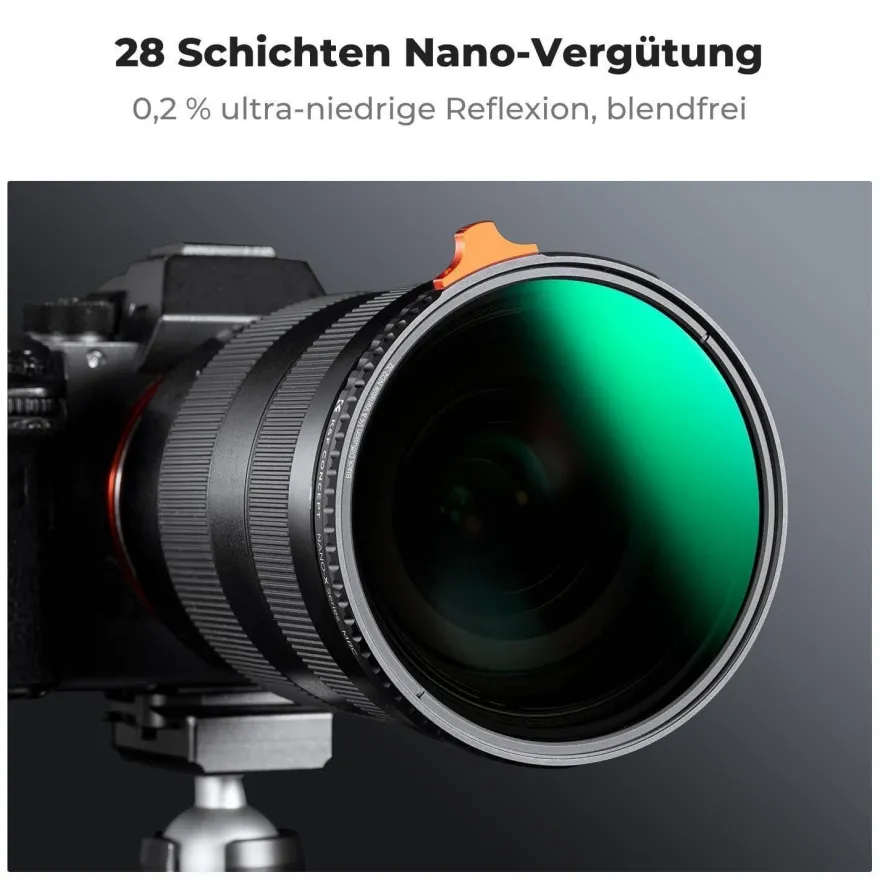 82mm Black-Mist 1/4 ND2-ND32 2in1 Filter Variable ND Filter & Promist Filter
