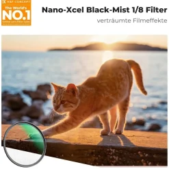 77mm K&F Concept Nano-X Black-Mist 1/8 Filter Optisches Glas 28-fach