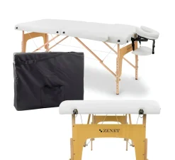 Mobile Massageliege Zenet 1042 größe S 2 Zonen, klappbar & höhenverstellb