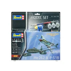 Model Set P-51 Mustang/Me262 - 1:72 - 111 Teile