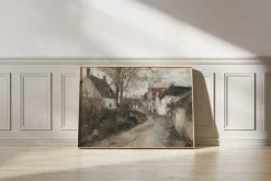 Moderne Vintage Kunst Poster · Geschenkidee · Landschaft Ballett Schmetterlin