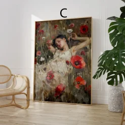 Moderne Vintage Kunst Poster · Geschenkidee · Botanik Tierwelt Landschaft Rom