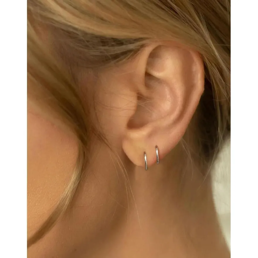 MODRSA Nasenpiercing Ring 316L Chirurgenstahl 18G Hinged Clicker Helix Conch