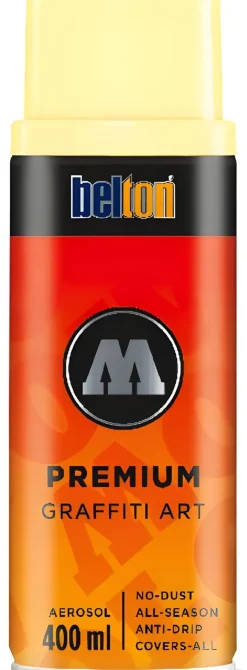 Molotow Sprühdose belton Premium Lackspray 400ml, Nr. 001, jasmingelb