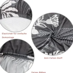 MOLVCE Stuhlhussen 6er Set, Universal bi-Elastic Stretch Hussen für