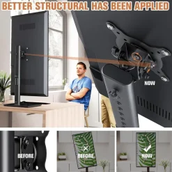 Monitor Ständer 27-43 Zoll schwenkbar neigbar höhenverstellbar schwarz