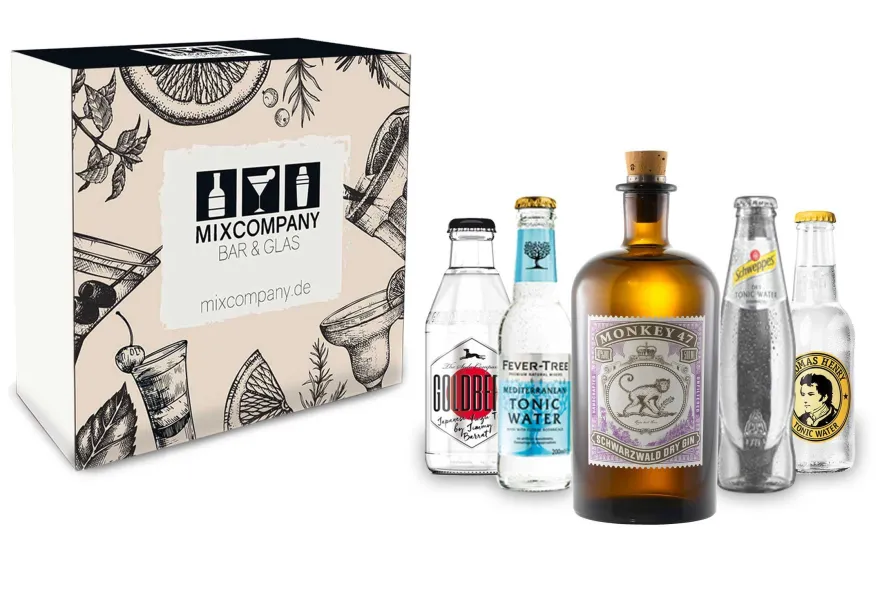Monkey 47 Geschenkset - Schwarzwald Gin 0,5l (47% Vol) + Goldberg Yuzu Fever Tr