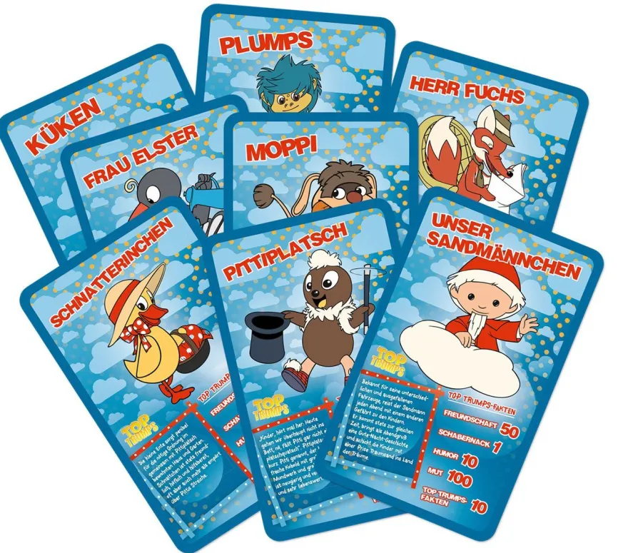 Monopoly Junior Unser Sandmännchen + 4 extra Spielfiguren Pittiplatsch Moppi NEU